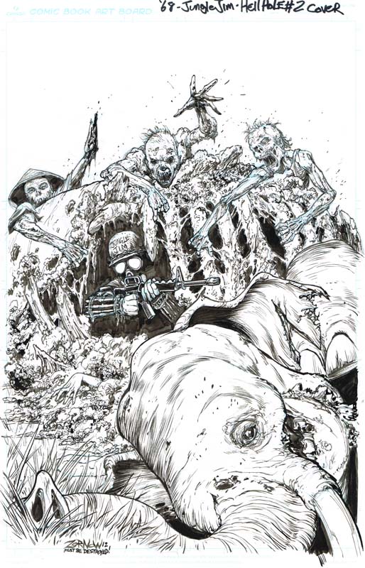 '68 Jungle Jim (Image Comics) #01, Cover  Comic Art